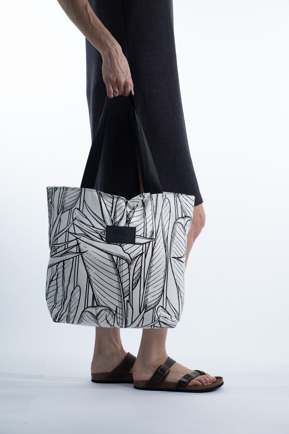 White Strelitzia -Tote